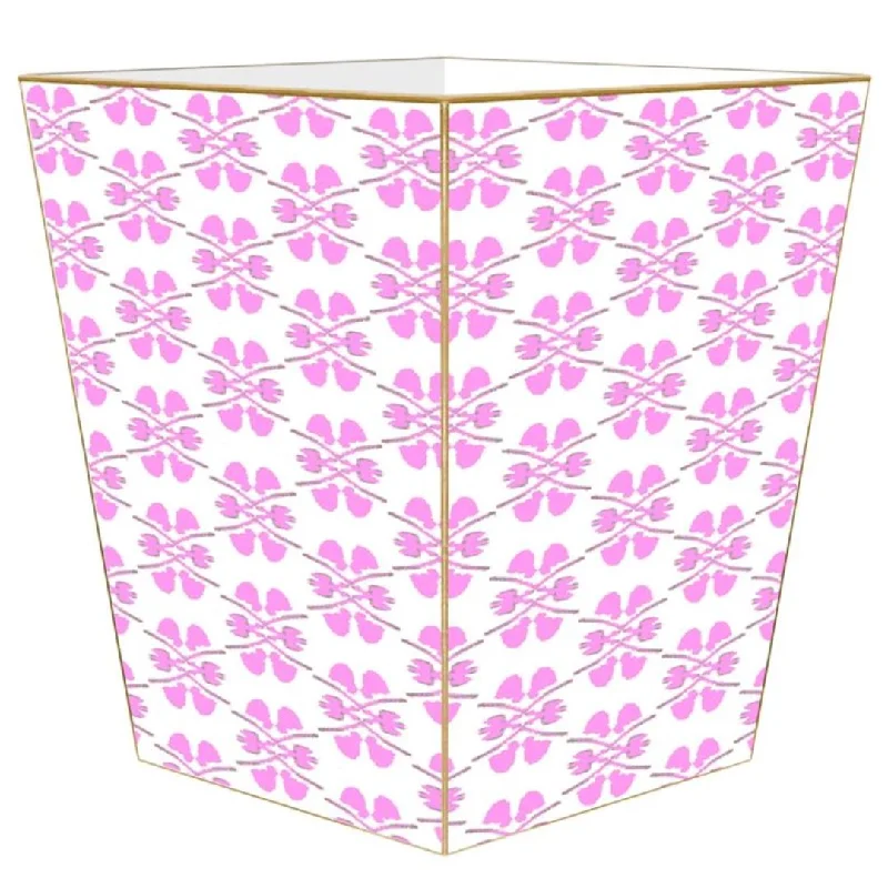 Queen - size duvets suitable for standard queen - sized mattressesClover Pink Waste Basket