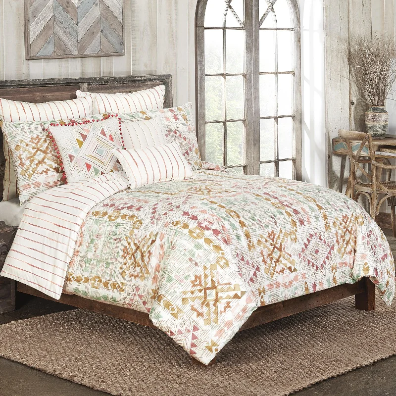 Full - size duvets for full - sized beds in guest rooms or smaller bedroomsBrielle Home Rio Grande 100% Cotton Duvet Set