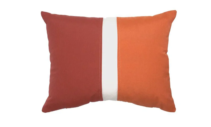Natural latex and organic cotton blend mattressesColorblock Henna and Rust Pillow Natural latex and organic cotton blend mattressesColorblock Henna and Rust Pillow