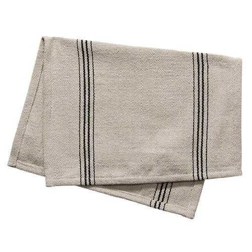 Bed skirts with a wrinkle - resistant fabricBlack Stripe Placemat