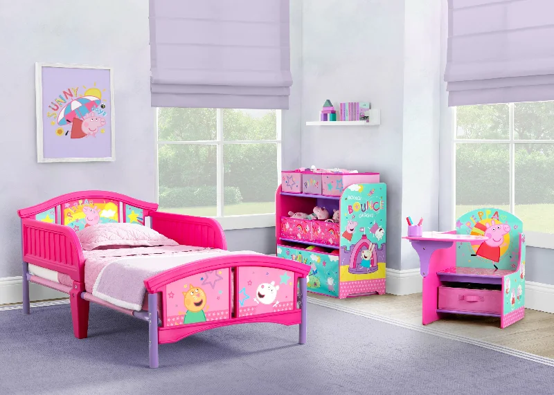 Wool - filled mattresses for natural insulation and moisture - wickingPeppa Pig Big Adventures Plastic Toddler Bed