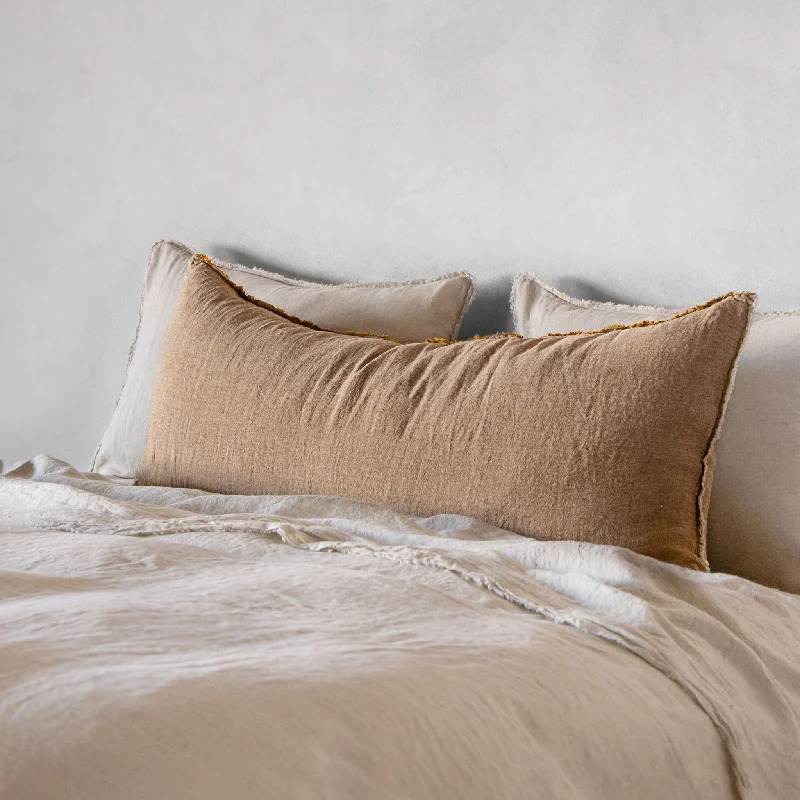 Memory Foam Pillows for Neck SupportFlocca Linen Body Pillow - Brun