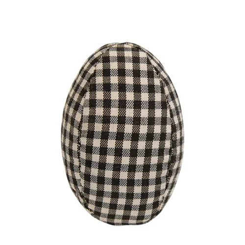 Bed skirts with a modern art - inspired printBlack & White Gingham Egg