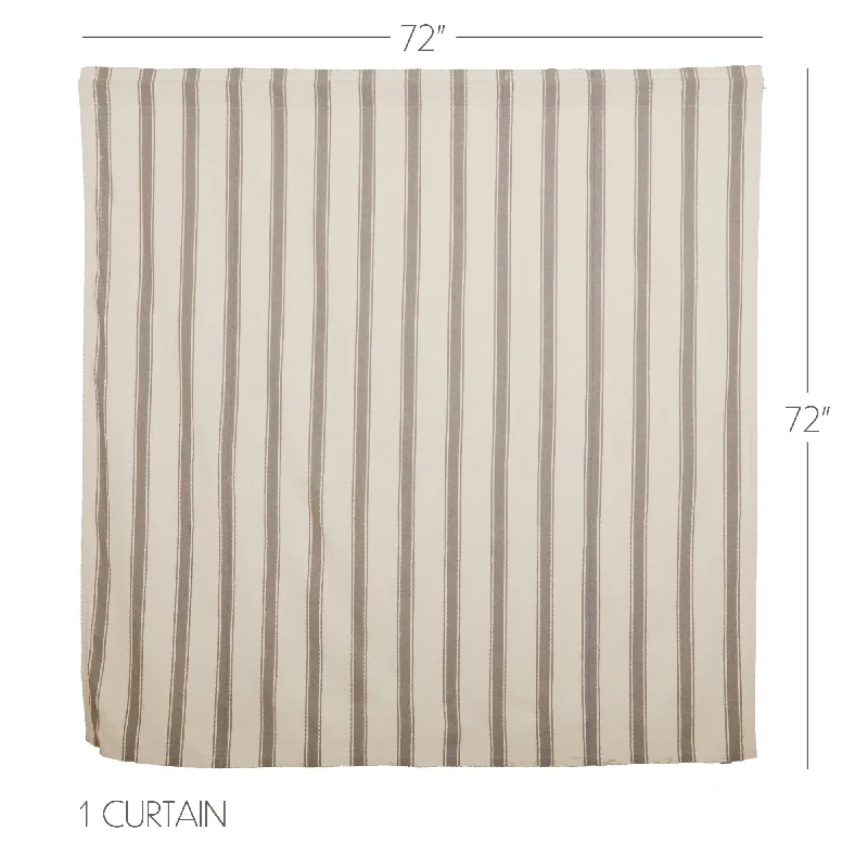 Bed skirts with a ruffled tiered designGrace Grain Sack Stripe Shower Curtain 72x72