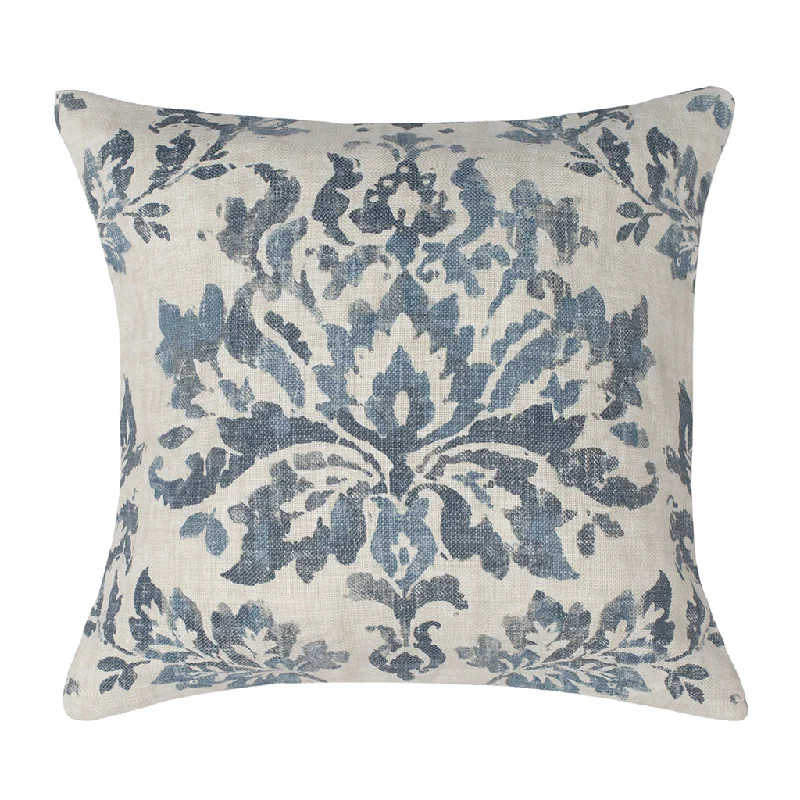 Adjustable Pillows for Customized ComfortThe Navy Damask Square Throw Pillow