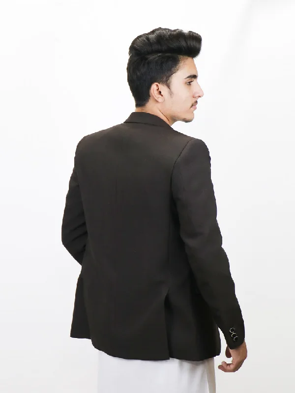 Casual Coat Blazer for Men Dark Chocolate Brown