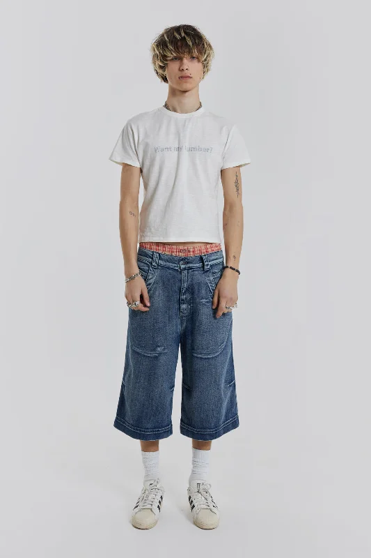 Axle Acid Wash Denim Jorts