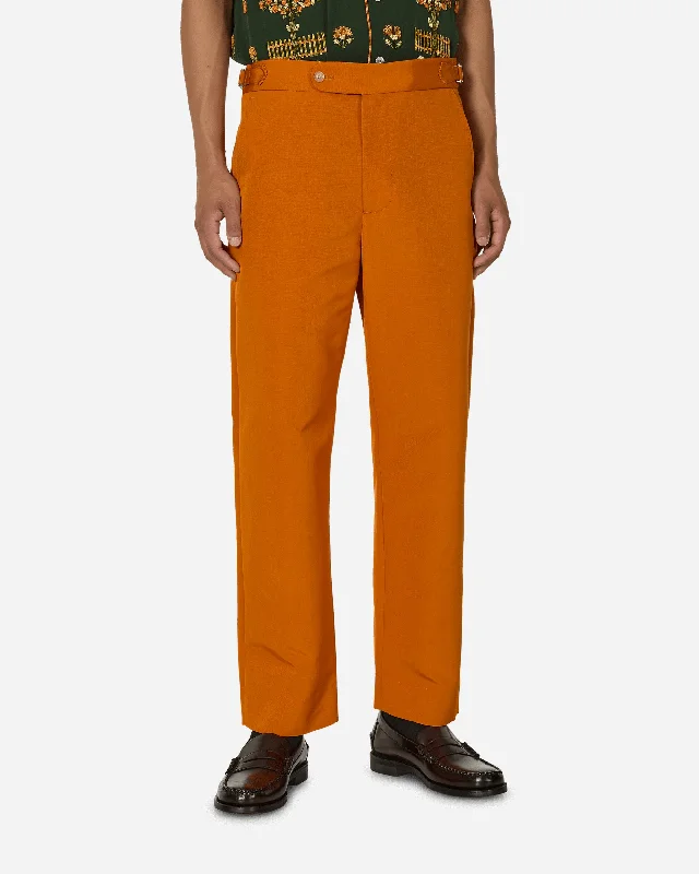 Ginger Faille Trousers Orange