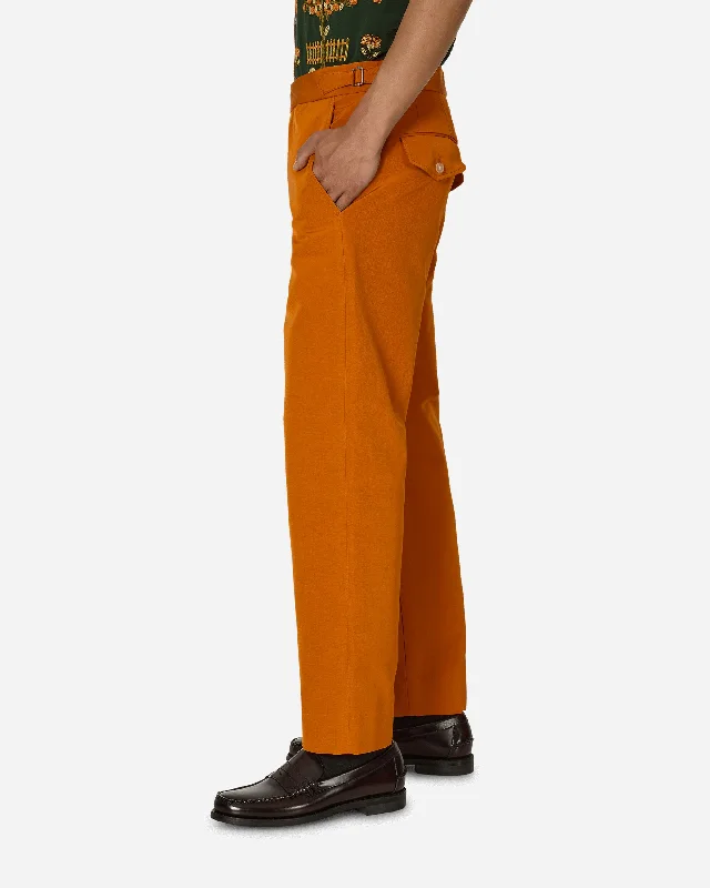 Ginger Faille Trousers Orange