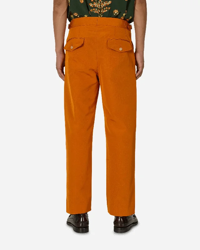 Ginger Faille Trousers Orange