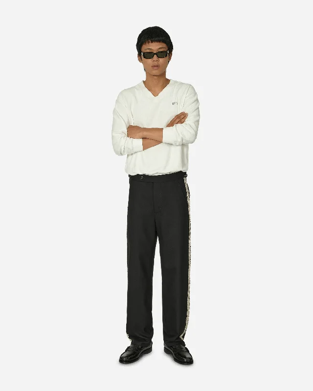 Lacework Side Buckle Trousers Black