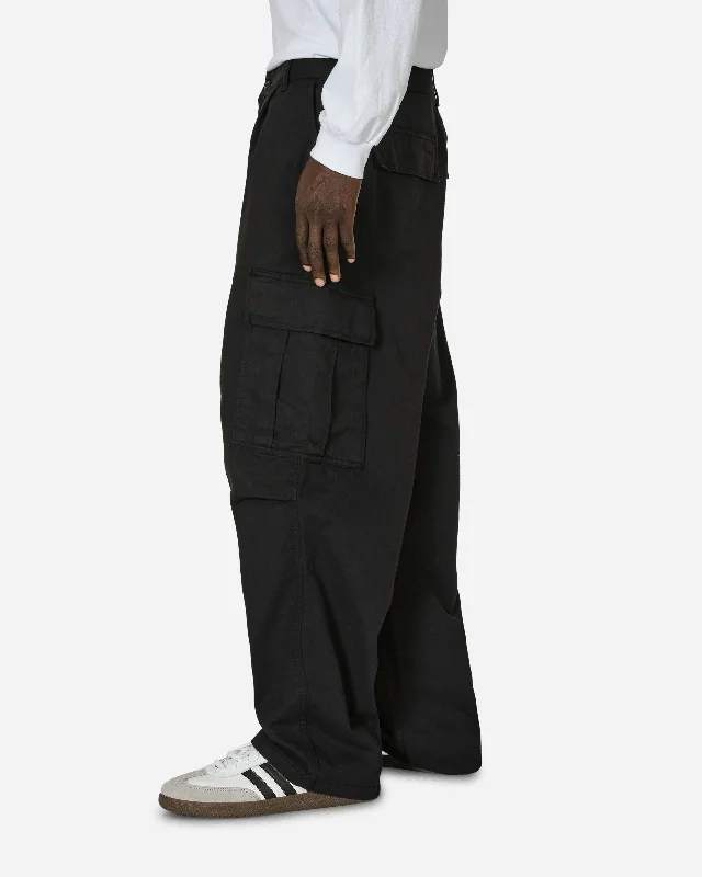 Cole Cargo Pants Black (Garment Dyed)