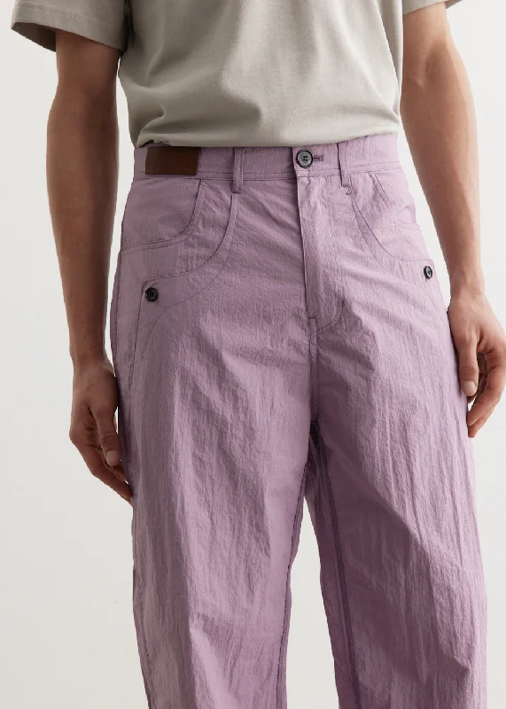 Crack Nylon Inside-Out Trousers