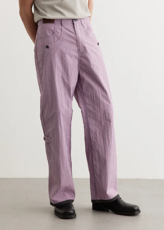 Crack Nylon Inside-Out Trousers