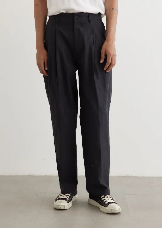 Deep Tuck Pressed Pants