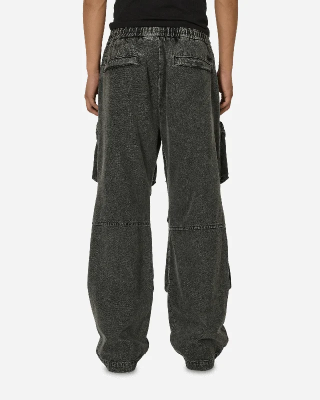 Denim Cargo Pants Black