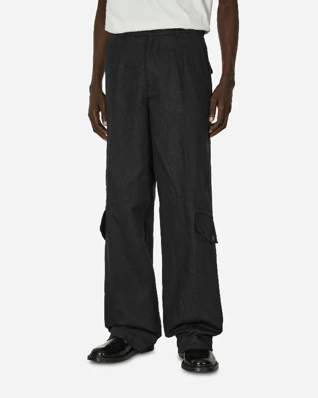 Loose Overdyed Pants Black