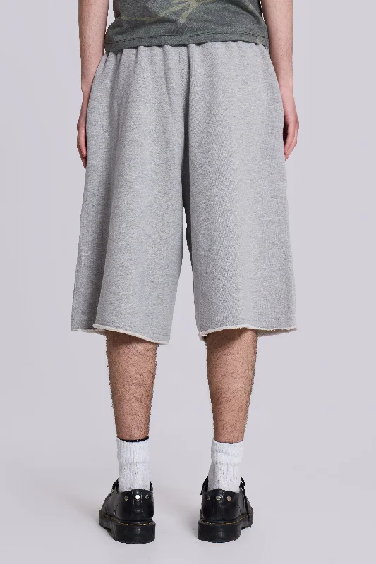 Grey Marl Monster Jogger Shorts