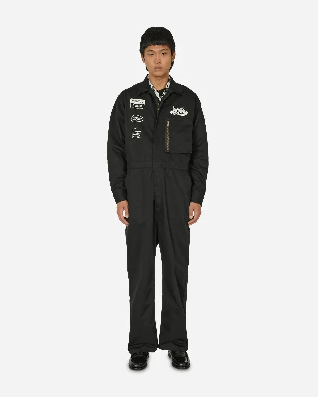 Hysteric Motor All-in-One Jumpsuit Black