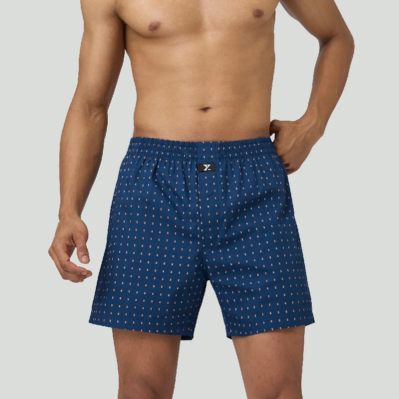 Astor Lounge Inner Boxers Blocks Blue