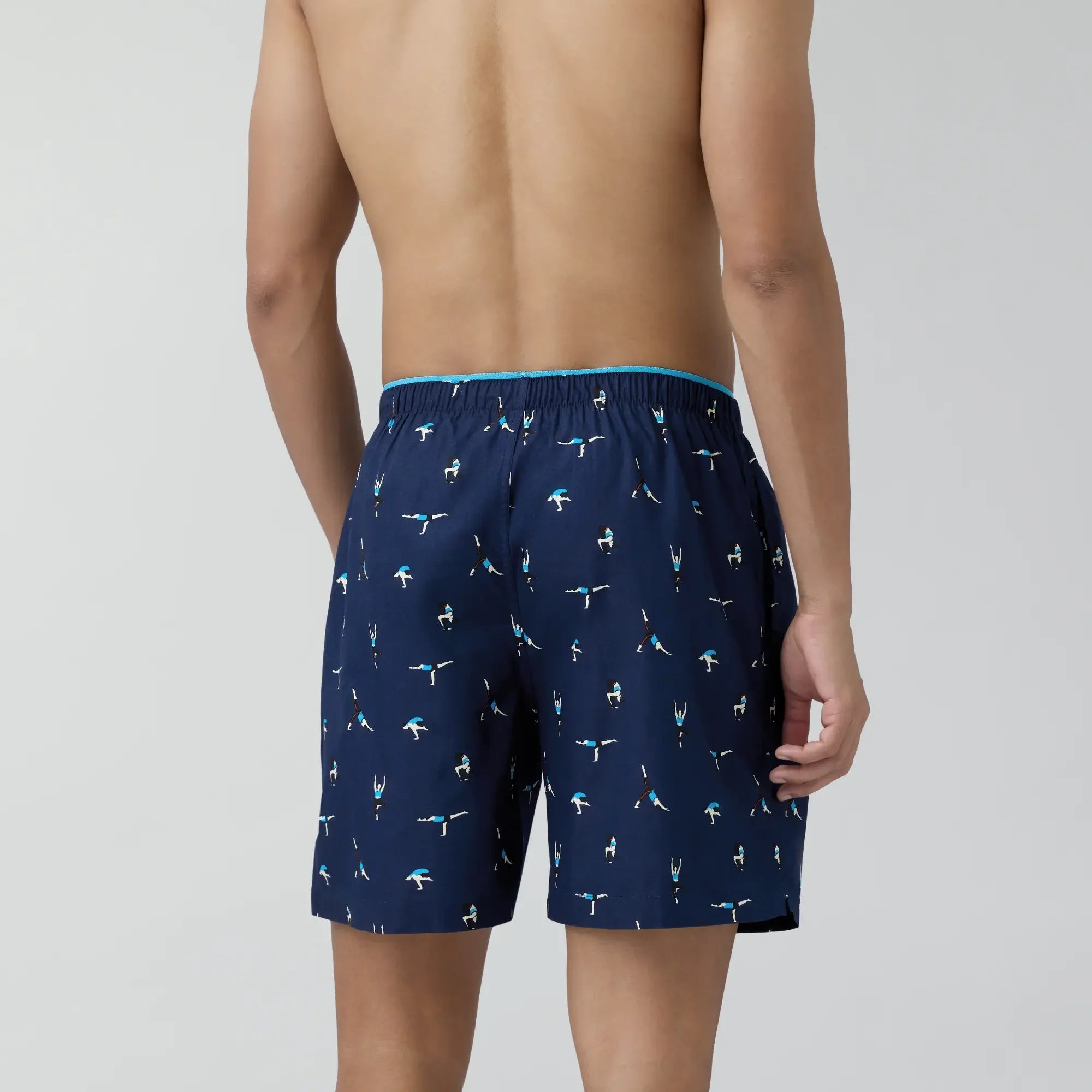 Renew Combed Cotton Boxer Shorts Midnight Blue