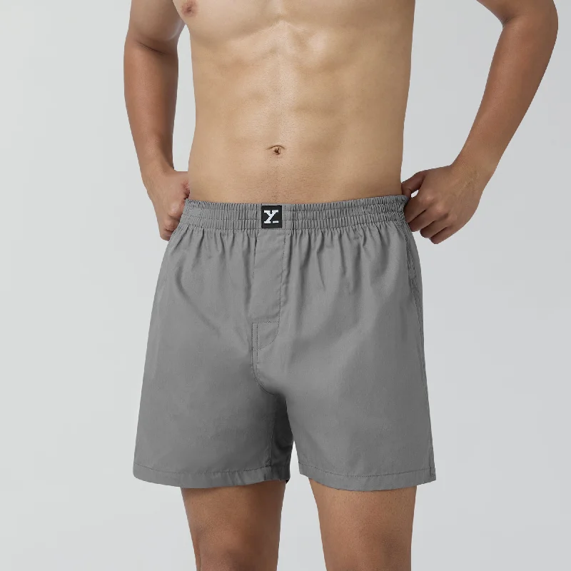 Pace Cotton Boxer Ash Grey