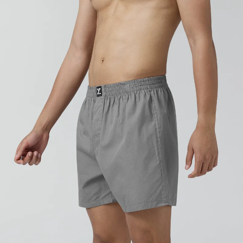 Pace Cotton Boxer Ash Grey