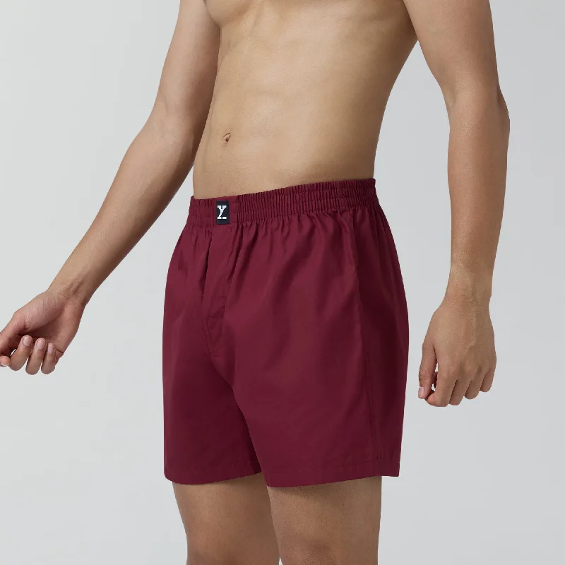 Pace Cotton Boxer Bold Burgundy