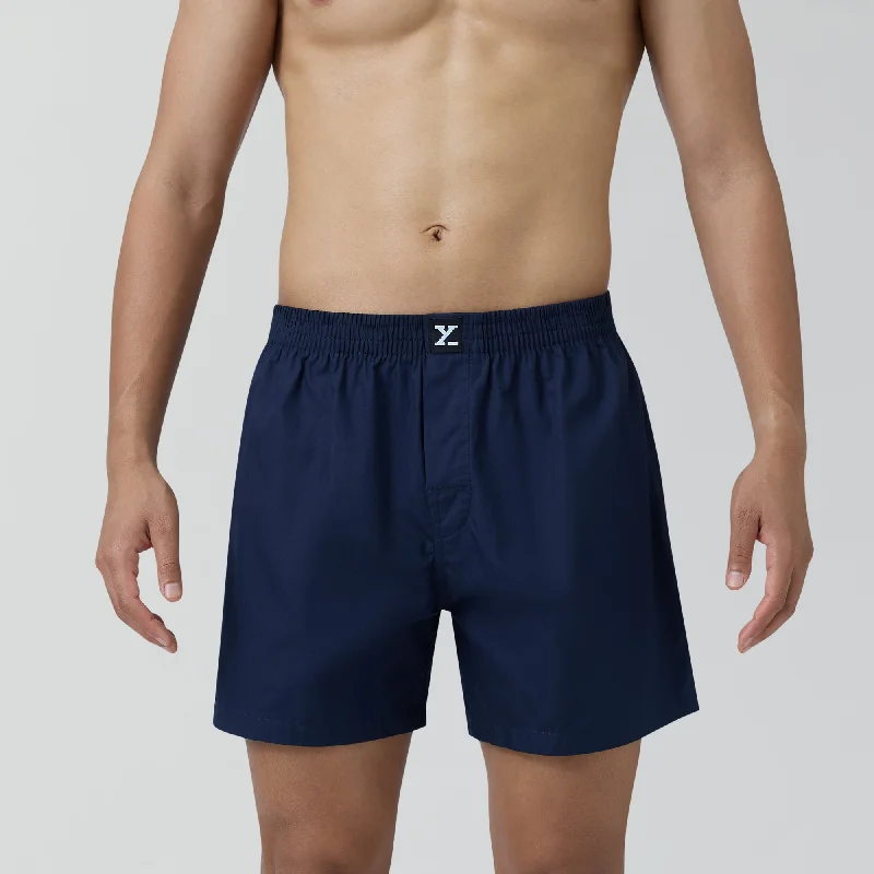 Pace Cotton Boxer Midnight Blue