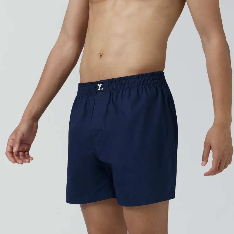 Pace Cotton Boxer Midnight Blue