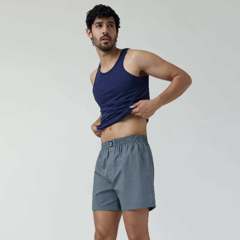 Pace Cotton Boxer Storm Grey