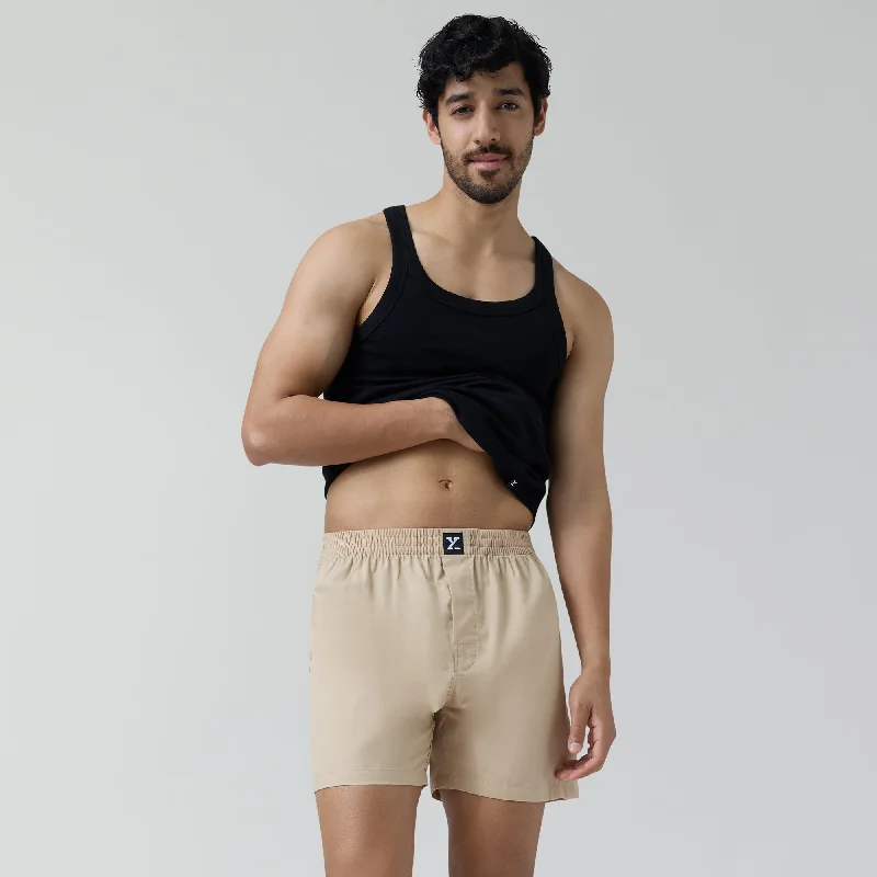 Pace Cotton Boxer Tan Brown