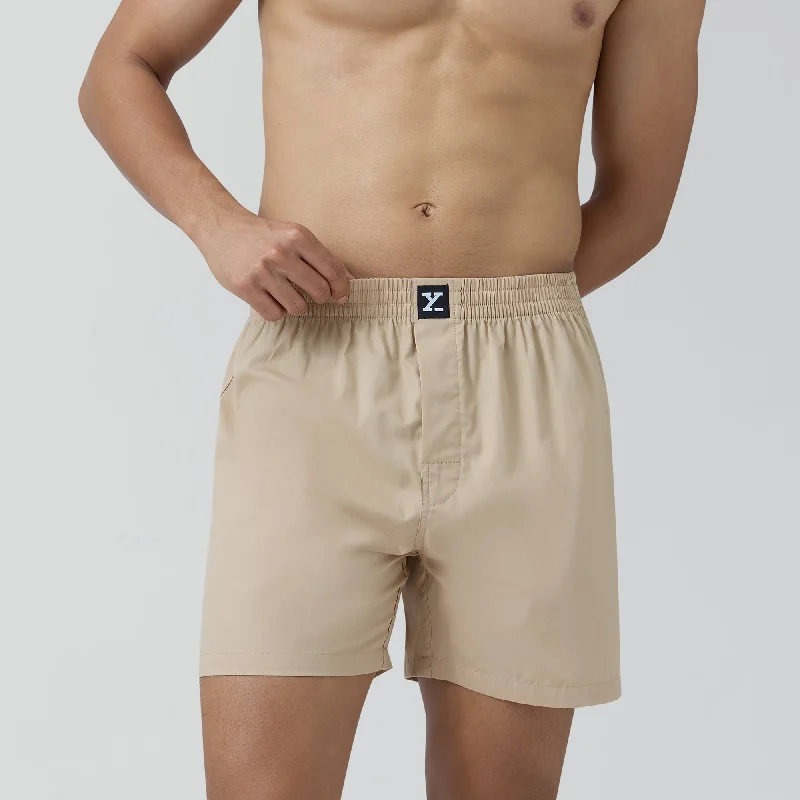 Pace Cotton Boxer Tan Brown