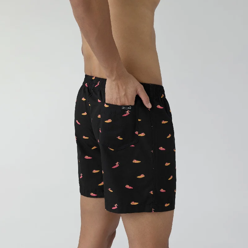 Splash Cotton Boxers - Surfer Black