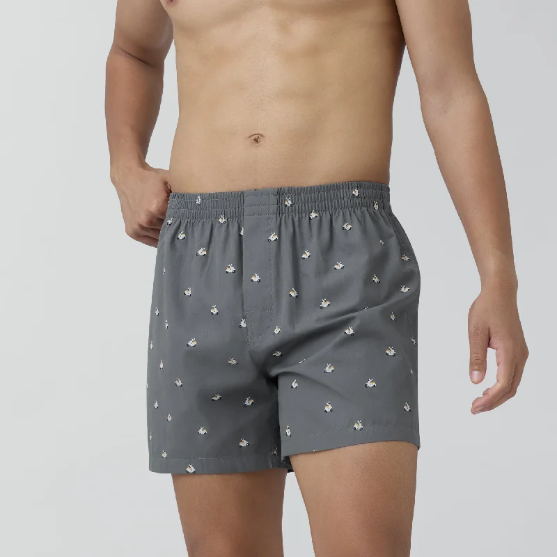 Splash Cotton Boxers - Vespa Grey