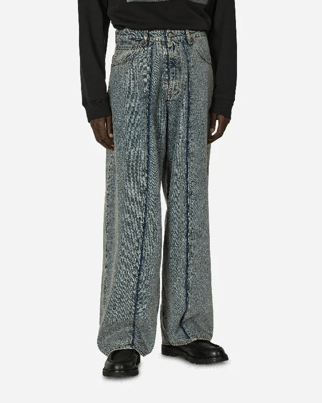 5-Pockets Denim Trousers Light Blue