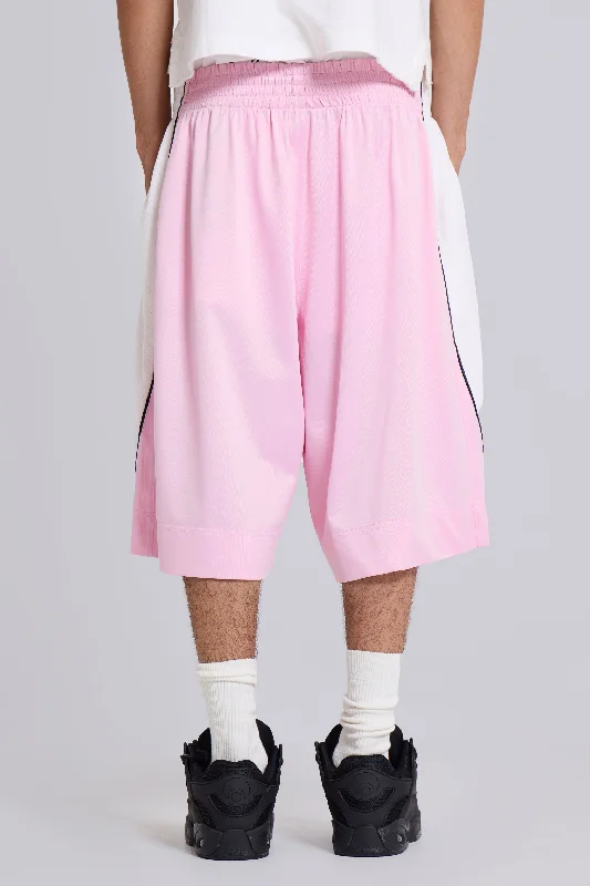 Pink Overdue Basketball Shorts