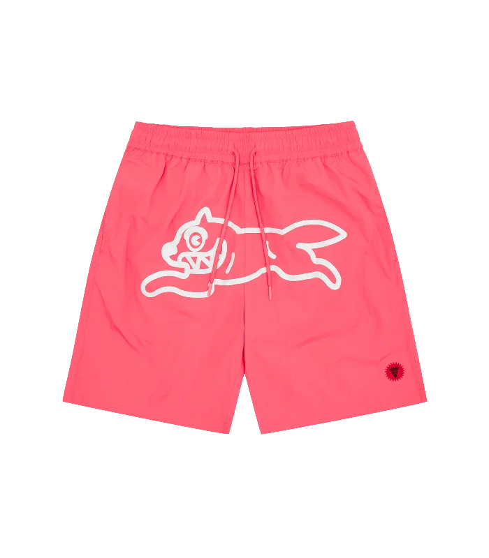 RUNNING DOG SWIM SHORTS - PINK