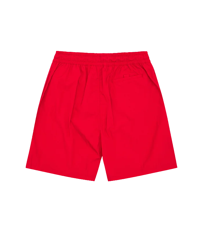 RUNNING DOG SWIM SHORTS - RED