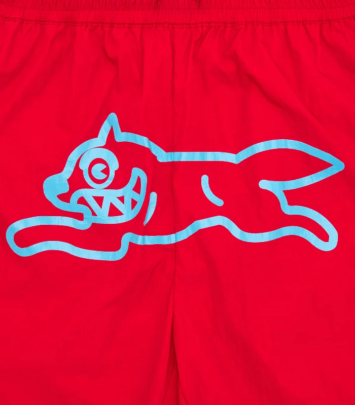 RUNNING DOG SWIM SHORTS - RED