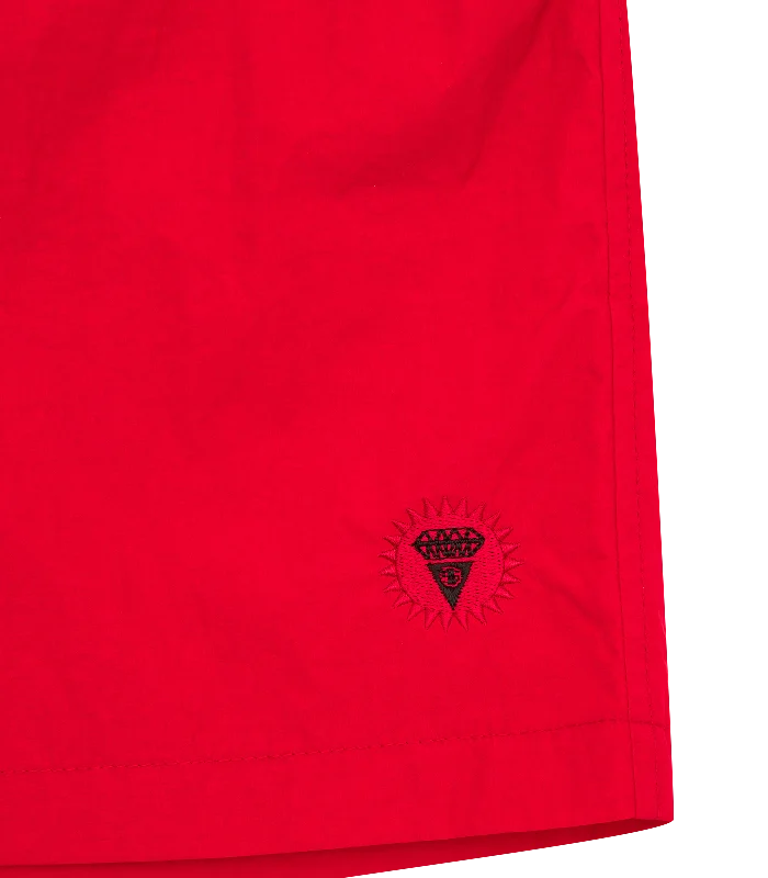 RUNNING DOG SWIM SHORTS - RED