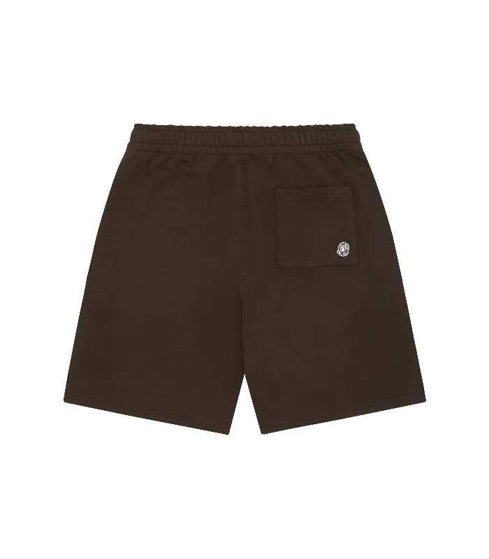 SMALL ARCH LOGO SHORTS - BROWN