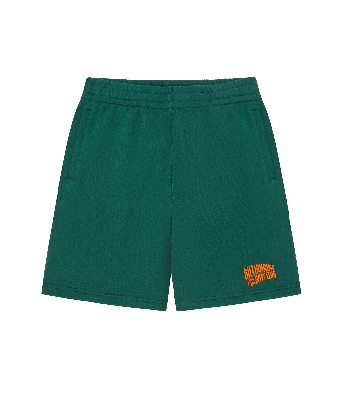 SMALL ARCH LOGO SHORTS - FOREST GREEN