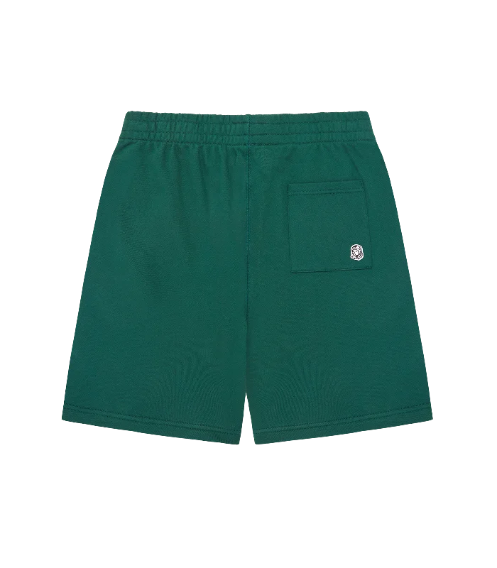 SMALL ARCH LOGO SHORTS - FOREST GREEN