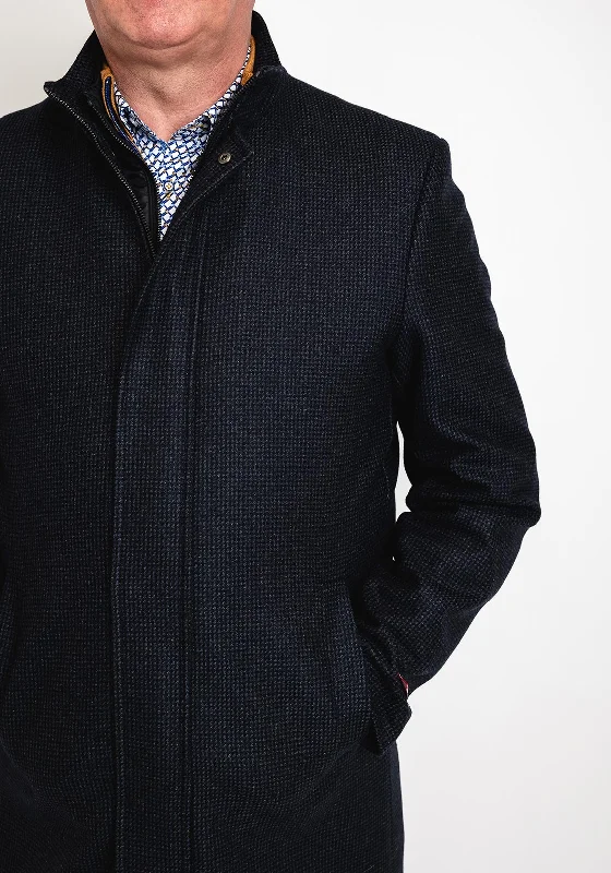 Herbie Frogg Dual Layer Overcoat, Dark Navy