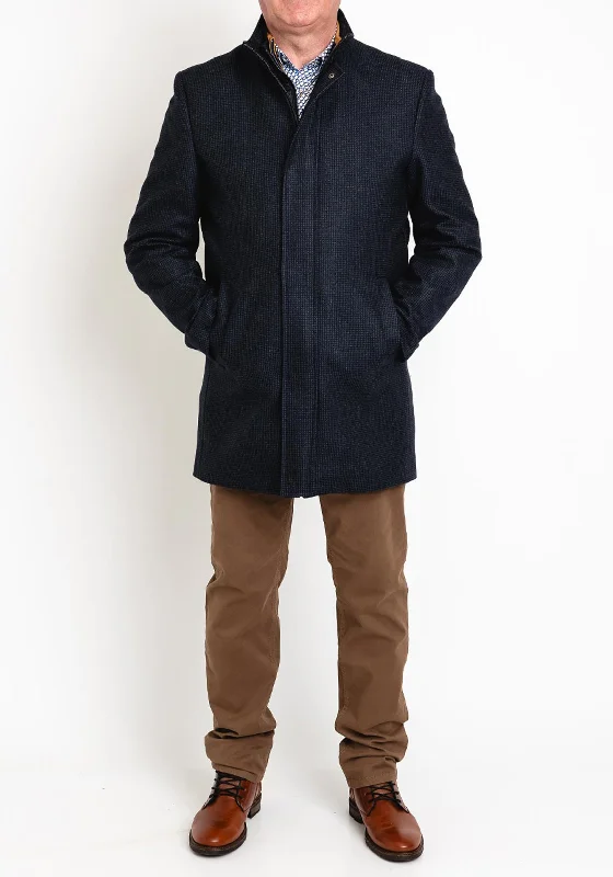 Herbie Frogg Dual Layer Overcoat, Dark Navy