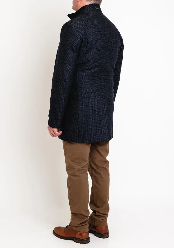 Herbie Frogg Dual Layer Overcoat, Dark Navy