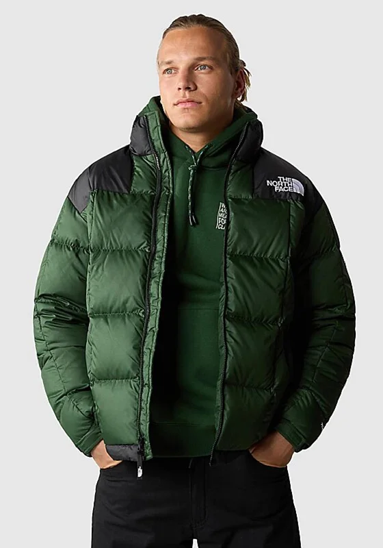 The North Face Men’s Lhotse Down Jacket, Pine Needle & TNF Black