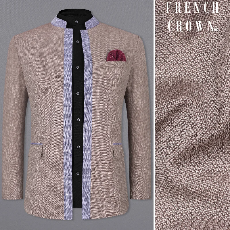 Pharlap Brown and Gainsboro Gray Designer Blazer