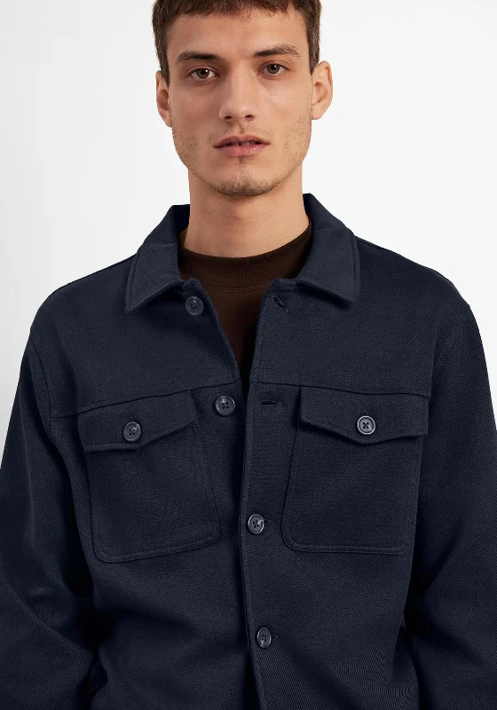 Selected Homme Lars Button Overshirt, Sky Captain